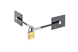 Black Refrigerator Door Lock with Padlock