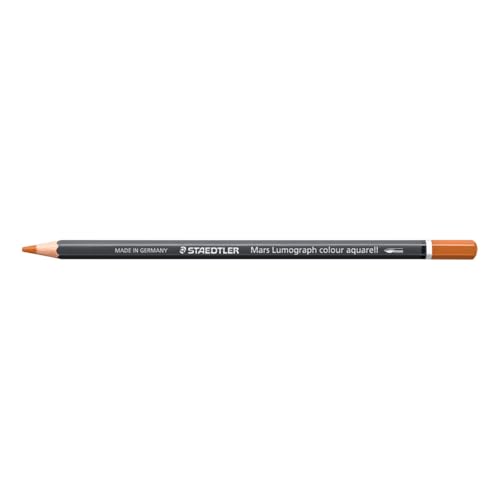 STAEDTLER Watercolour Pencil - Sienna - Mars Lumograph Colour Aquarell - Pack of 6, 104-71