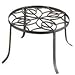 MINTCRAFT W52873-3L Black Iron Plant Stand, 12-Inch