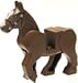Lego Animal Minifigure: Reddish Brown Rearing Horse (with Movable Limbs)