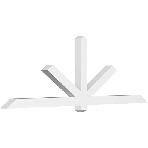 Ekena Millwork GBP096X32X0404KEN00 Kennewick Architectural Grade PVC Gable Brac…