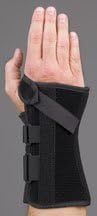 Med SpecV-Strap Wrist Support Brace, 8" Black, X-Small Right