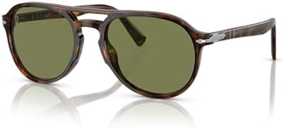 Amazon.com: Persol Unisex PO3264S Round Sunglasses, Black/Gold
