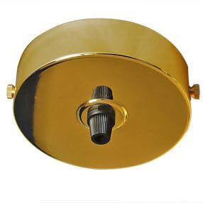Lamps and Lights Ceiling Rose with Single Outlet (Brass)