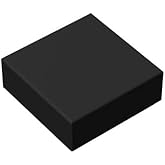 Classic Building Bricks Tile 1 x 1 100 Piece, Compatible with Lego Parts 3070, Creative Play Set - 100% Compatible with Lego and All Major Brick Brands(Colour:Black)