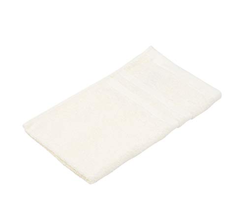 Goezze - Set of 4 Guest Towels, Soft and Absorbent, 100% Cotton, 30 x 50 cm - Nature