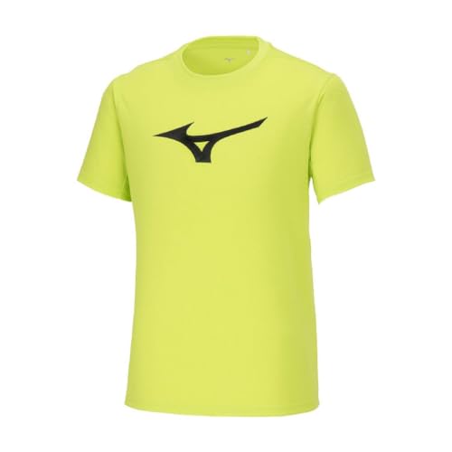 トレーニングウェア 半袖Tシャツ ビッグロゴ 吸汗速乾 32MAA155 ライムグリーン XS