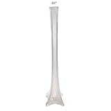 LACrafts 20" Glass Eiffel Tower Vases, 12 Pack, Clear