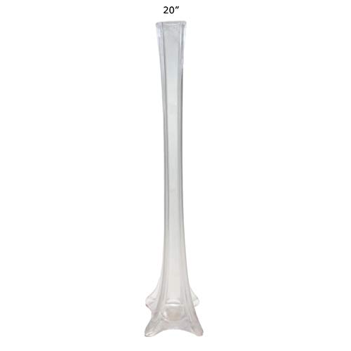Amazon Com Lacrafts 20 Glass Eiffel Tower Vases 12 Pack Clear