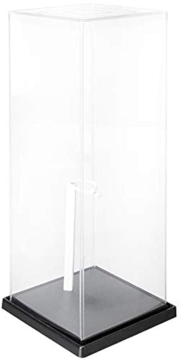 Display Case for Doll Collectibles Adjustable Metal Stand Durable Clear