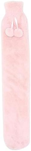 ShirazO Extra Long Hot Water Bottle with Cover, Microwave Hot Water Bottle for Adults & Kids