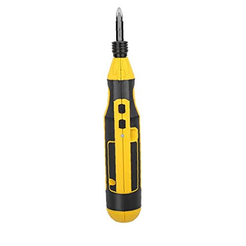 Elektro-Schrauber 4V Akkuschrauber USB Recharagable Carbide Multi Verwendung Drill mit Kabelbox Gelb – Bild 7