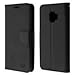 Luckiefind Case Compatible with Samsung Galaxy J2 Core / J260 (Release 2018), Premium PU Leather Flip Wallet Credit Card Cover Case Accessories (Wallet Black)