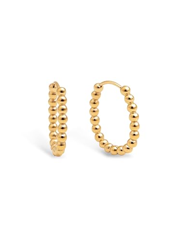 - Dana Dots Ohrringe. Edelstahl mit 18 Kt Vergoldeter Beschichtung. Schmuck für Damen.