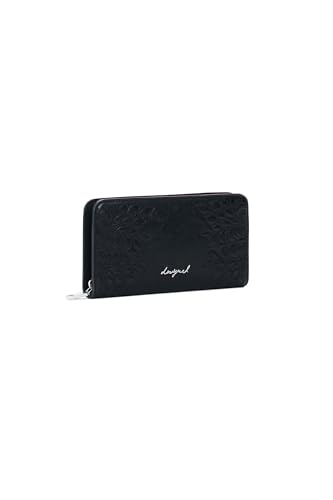Monedero Sierra Fiona Long Wallet Black Negro