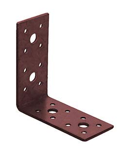 BPC Fixings Dual Coated Angle Bracket 10-Piece Set, 90 mm Length x 90 mm Width x 40 mm Height