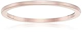 14K Yellow, Rose, & White Gold 1mm Polished Plain Wedding Band