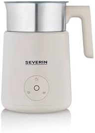 Émulsionneur de lait SPUMA LITE, Mousseur de lait à induction, Mousseur à lait électrique 500 W, Chocolatière 400 ml, Inox/Beige, SM 3589