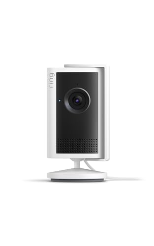 Ring Caméra intérieure Plus (Indoor Camera Plus, nouvelle génération) | Caméra de surveillance secteur, Retinal 2K, zoom 4x, cache d'objectif manuel | Essai gratuit de 30 jours d'abonnement Ring