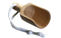Small Wooden Scoop - ideal for bath salts 9cm