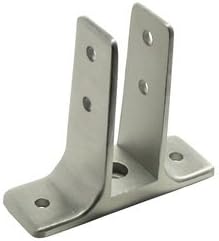 2 Ear Urinal Bracket for 1" Partitions (3-1/2" High) Cast Stainless Steel