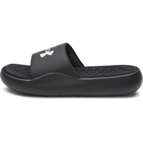 Under Armour Men's Ignite Pro 8 Fixed Band Slides, (004) Black/Black/White, 16,…