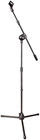 Weymic Microphone Stand Dual Mic Clip / Collapsible Tripod Boom Stand with 2 Mic Clip for Meetings, Lectures, Podcasts, and More …