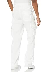 Men's Cargo Sweatpants Casual Fleece Joggers Loose