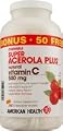 American Health Super Acerola Plus Natural Vitamin C Chewable Berry -- 500 mg - 300 Chewable Wafers