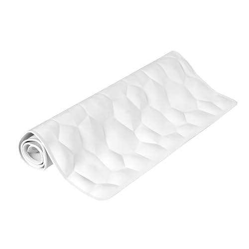 Kenney KN67270 Textured Rubber Stone Bath Mat, Shower Mat, Tub Mat with Suction Cups for Use Inside the Bathroom Shower, 27.63