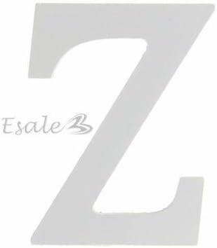 Jellbaby English letter ornaments 27 letters 8CM high white wood home wedding decoration props props size Z