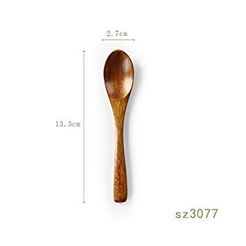 2pcs Wooden Spoon Bamboo Kitchen Cooking Utensil Tool Soup