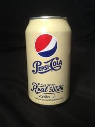 Image of Pepsi Cola Limited Edition Real Sugar Vanilla Soda, 24-12 Oz Cans Fridge Pack
