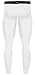New Men Sports Apparel Skin Tights Compression Base Under Layer Long Pants (L, NP502 WHITE)
