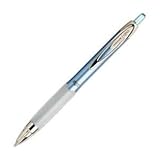 UNI-BALL UMN-207c LIGHT BLUE BARREL BLACK INK RETRACTIBLE ROLLERBALL SINGLE PEN