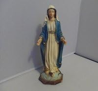 Netherlands Our Lady of Grace Virgin Mary Miraculous Madonna Catholic Statue Sculpture Figurine 7.87 inch