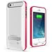 iPhone 5S Battery Case, iPhone 5 Battery Case - Maxboost Atomic S Portable Charger for iPhone 5/5S [MFI Certified] External Protective 2400mAh Battery Charging Juice Power Bank [Glossy White/Pink]