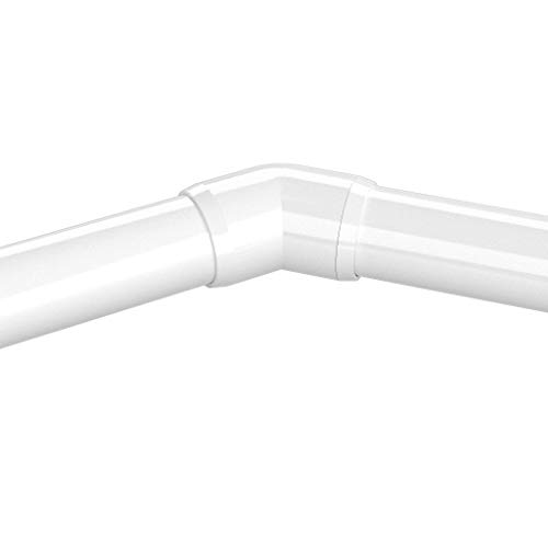 FORMUFIT F00145E-WH-4 45 Degree Elbow PVC Fitting, Furniture Grade, 1" Size, White (Pack of 4)