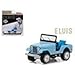 NEW DIECAST TOYS CAR GREENLIGHT 1:64 HOLLYWOOD - ELVIS PRESLEY (1935-77) JEEP CJ-5 SIERRA BLUE HOBBY EXCLUSIVE 29955