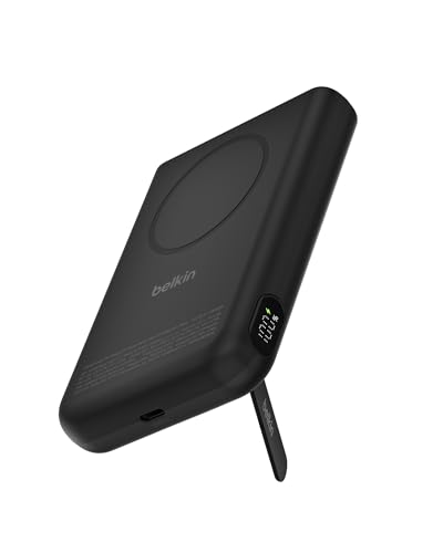 Belkin BoostCharge 10000mAh Magnetische Power Bank mit Ständer – Schwarz