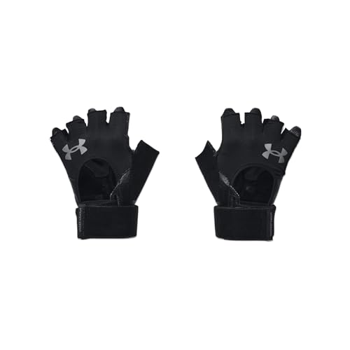 Under Armour M WEIGHTLIFTING GLOVES - Half Finger - Gloves - Black/Black/Pitch Gray - Size: LG