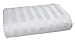 AMERICAN PILLOWCASE 100% Long Staple Cotton Luxury Striped 540 Thread Count Flat Sheet - Twin XL, White
