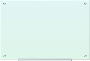 Image of U Brands Glass Dry Erase Board, 35 x 23 Inches, White Frosted Surface, Frameless