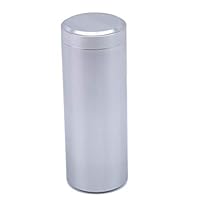 LANWF Portable Mini Tea Can Herb Stash Jar Proof Container Spice Organizer Storage Pot Suitable for Traveling,Silver