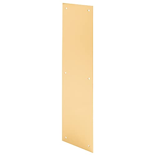 Prime-line Mp4719 Porte Push plate, 3,5 x 38,1 cm, Laiton poli, Lot de 1