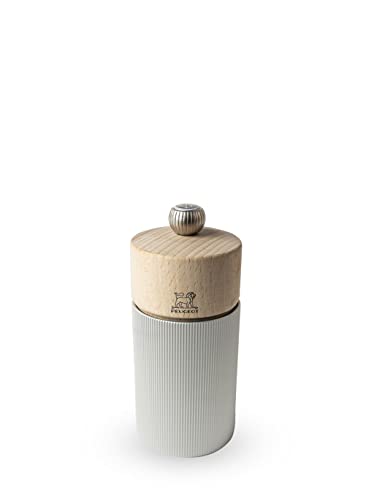 PEUGEOT- Line Salt Mill - Classic Grind Adjustment - Aluminium and Wood PEFC Ce…