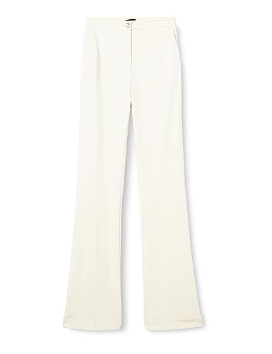 Pinko Damen PRAGMATICO Pantalone Punto STO Hose, N96_FUMO Bianco, 40