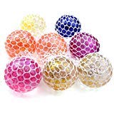 Chige Mesh Squishies Ball Rubber Vent Grape Stress Ball Squeezing Stress Relief Ball- For Kids & Adults, Stress Relief Toys For Autism, ADHD, Bad Habits & More (Random Color)