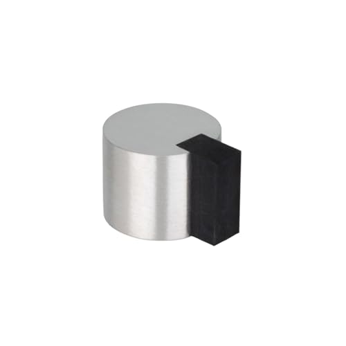 EVI Herrajes | Adhesive Floor Door Stop | Ø24x20mm | Stainless Steel | for Interior and Exterior | Door Protector | 04019324AM