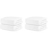 Newton Baby Fitted Crib Sheet (4-Pack) - Ultra Breathable and Soft, Organic Cotton, Fits All Standard Cribs, Plain White